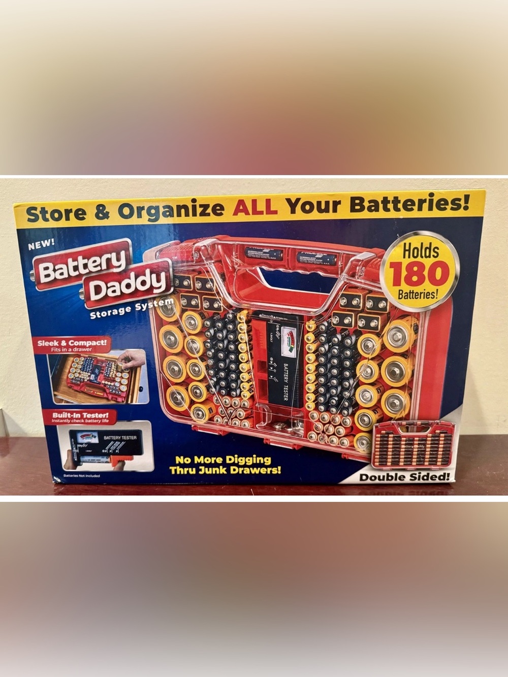Battery Daddy Storage System - Holds 180 Batteries - New In Box